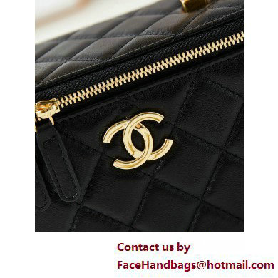 Chanel Lambskin, Resin  &  Gold-Tone Metal Clutch with Chain Bag AP3820 Black 2025